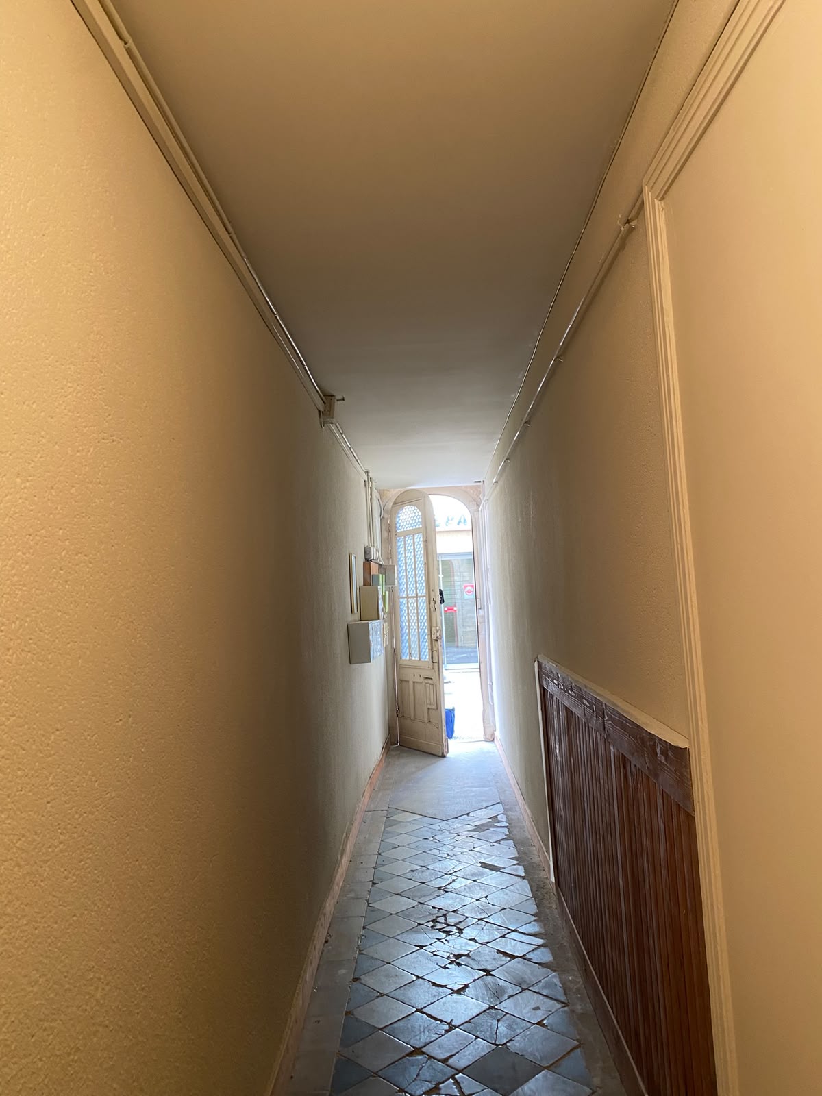 Couloir avant rénovation intérieure